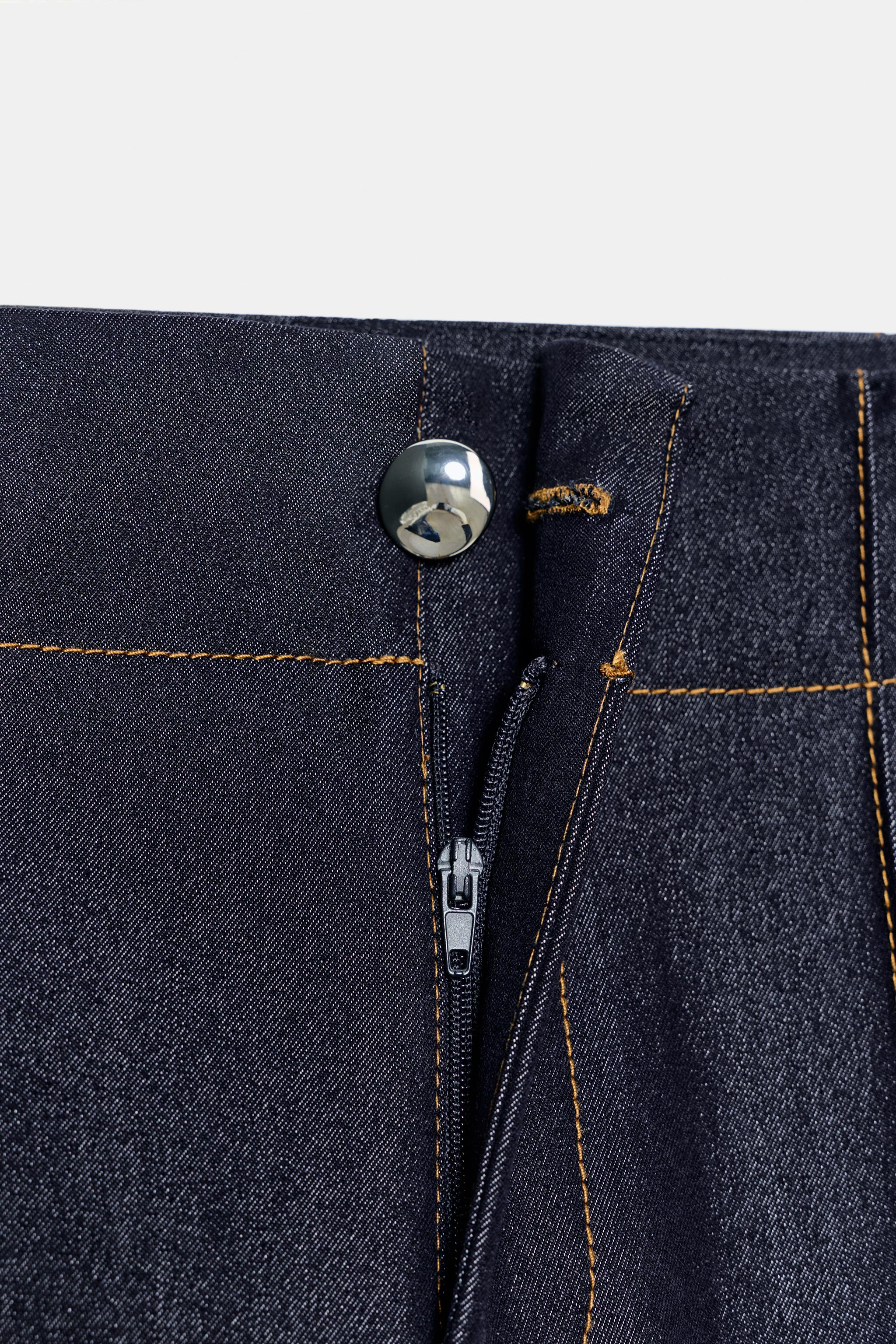 PANTALON BOOTCUT À SURPIQÛRES EN CONTRASTE